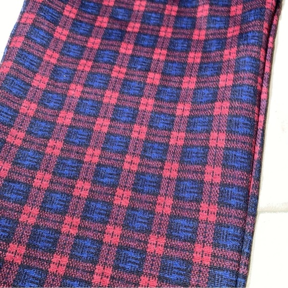 ANTHROPOLOGIE X SANCTUARY FINCHLEY PLAID LEGGINGS RED AND NAVY ANTHRO BOHEMIAN - Picture 13 of 13